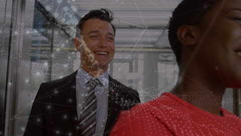 Network Connections and Business Professionals in Corporate Environment