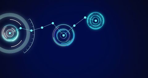 Futuristic Digital Interface with Circular Scopes and Network Connections - Download Free Stock Images Pikwizard.com