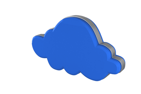blue cloud icon on transparent background for digital communication - Download Free Stock Videos Pikwizard.com