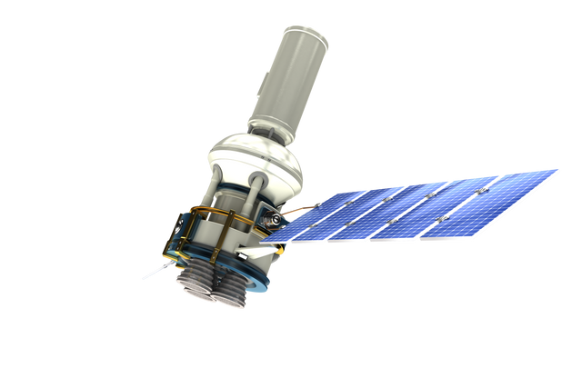 Transparent 3D Modern Solar Power Satellite on White Background - Download Free Stock Videos Pikwizard.com