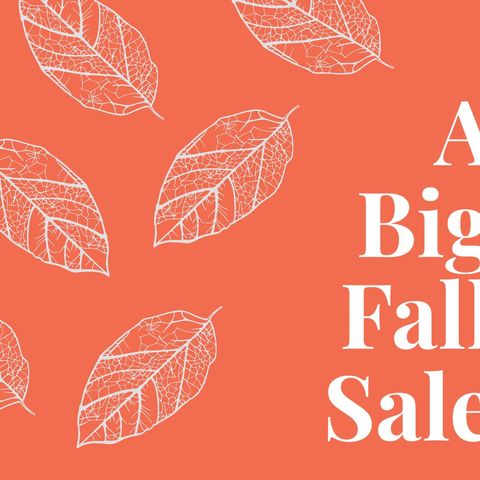 autumn big fall sale promotion with leaf designs - Download Free Stock Templates Pikwizard.com