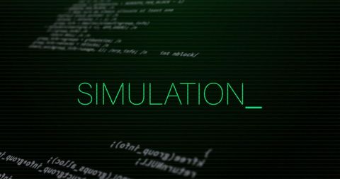 Digital Simulation Interface with Data Processing Code - Download Free Stock Images Pikwizard.com