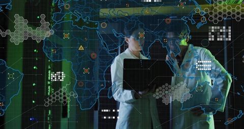 Researchers Analyzing Network Visualization in Data Center for Cybersecurity and Analytics