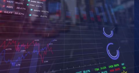 Digital Financial Data Analysis and Global Business Insights - Download Free Stock Images Pikwizard.com