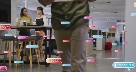 Innovative Office Collaboration with Digital Interface Elements