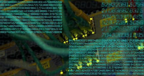 Binary Code Overlaying Network Cables in Technology Network - Download Free Stock Images Pikwizard.com