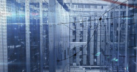 Digital Data Processing in a Modern Server Room - Download Free Stock Images Pikwizard.com