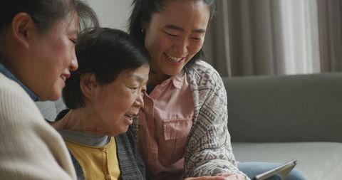 Three Generations of Women Enjoying Time Together