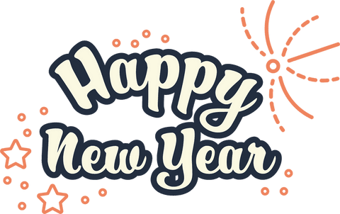happy new year text on transparent background with firework - Download Free Stock Videos Pikwizard.com