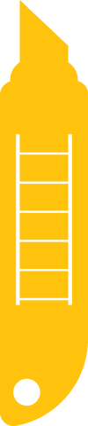 yellow craft knife icon on transparent background - Download Free Stock Videos Pikwizard.com