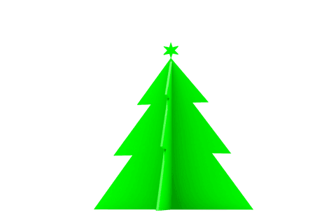 Green Transparent Christmas Tree with Star Illustration - Download Free Stock Videos Pikwizard.com