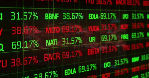 Dynamic Stock Market Display with Real-Time Data and Exchange Rates - Download Free Stock Images Pikwizard.com