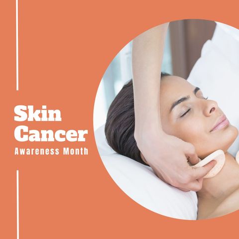 Skin Cancer Awareness Concept with Beauty Treatment