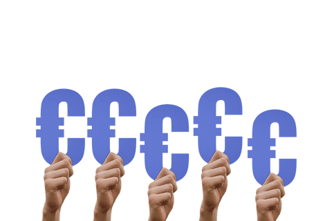 hands holding euro currency symbols on transparent background - Download Free Stock Videos Pikwizard.com