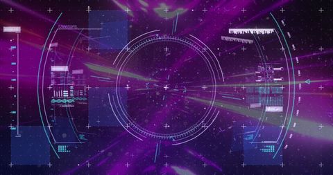Futuristic Digital Interface with Scope Scanning Overlay - Download Free Stock Images Pikwizard.com