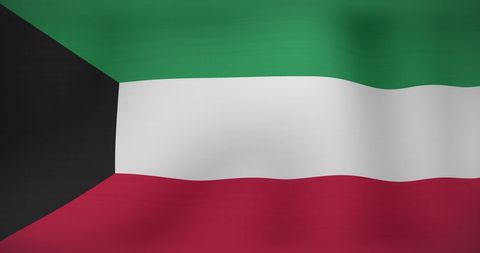 Waving Flag of Kuwait with Vibrant Colors - Download Free Stock Images Pikwizard.com