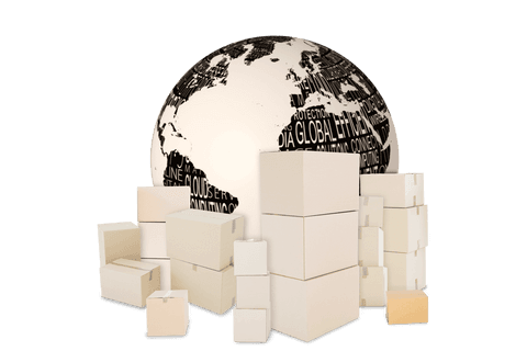 Global Communication Concept with Boxes on Transparent Background - Download Free Stock Videos Pikwizard.com