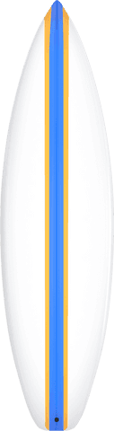 Transparent White and Blue Surfboard - Download Free Stock Videos Pikwizard.com