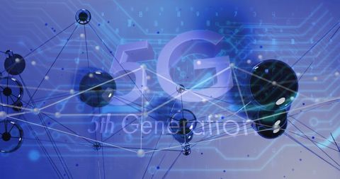 5G Network Digital Concept with Global Connectivity - Download Free Stock Images Pikwizard.com
