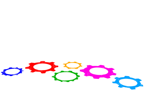 transparent background with colorful cogs illustrating productivity - Download Free Stock Videos Pikwizard.com