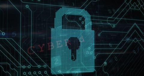 digital lock and cybersecurity interface - Download Free Stock Images Pikwizard.com