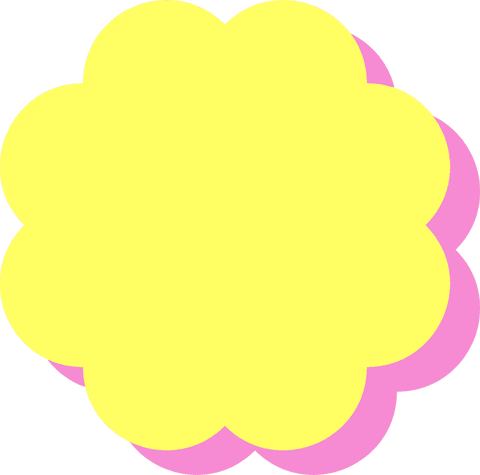 yellow ten-petaled bloom with pink shadow on transparent background - Download Free Stock Videos Pikwizard.com