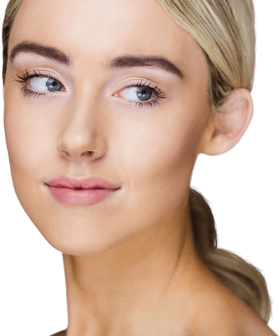 transparent overlay of blond woman thoughtfully looking away - Download Free Stock Videos Pikwizard.com