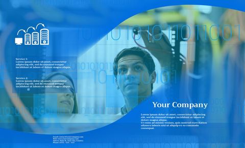 Tech Service Promotion with Digital Overlay and Professional Design - Download Free Stock Templates Pikwizard.com
