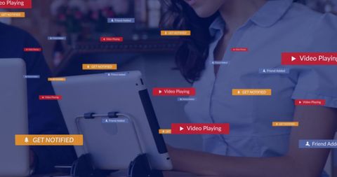 Digital Communication and Data Processing with Business Professional - Download Free Stock Images Pikwizard.com