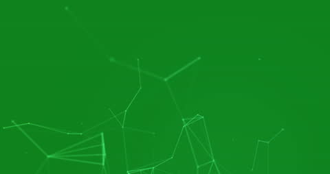 Dynamic Data Processing Over Green Background