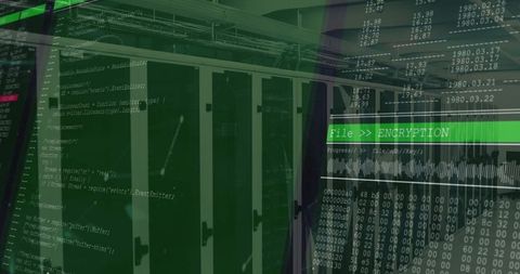 Cybersecurity in Data Center with Encryption and Code