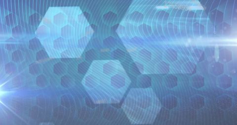 Abstract Data Processing with Digital Hexagons - Download Free Stock Images Pikwizard.com