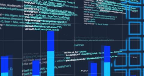 Digital Data Processing with Global Interface Visualization - Download Free Stock Images Pikwizard.com