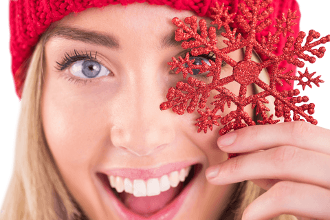 joyful holiday vibes with transparent red snowflake - Download Free Stock Videos Pikwizard.com