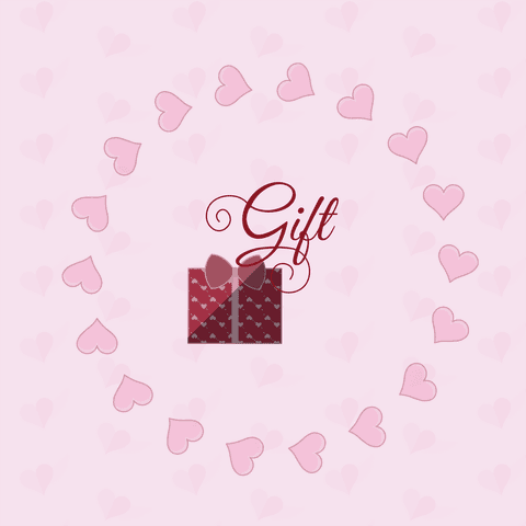 gift box text design with hearts on transparent pink background - Download Free Stock Videos Pikwizard.com