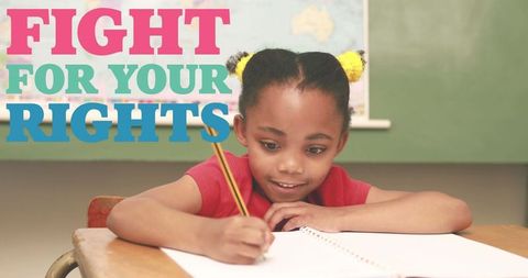 Empowered Young Girl Studying with Motivational Message - Download Free Stock Images Pikwizard.com