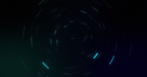 Abstract Rotating Light Trail on Black Background - Download Free Stock Images Pikwizard.com