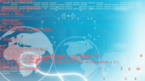 Digital Globe with Data Integration Concepts
