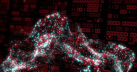Abstract Binary Code with Digital Wave Representation - Download Free Stock Images Pikwizard.com
