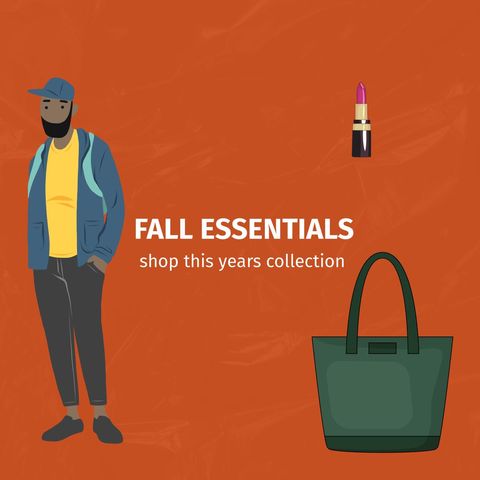 stylish fall essentials fashion promo - Download Free Stock Templates Pikwizard.com