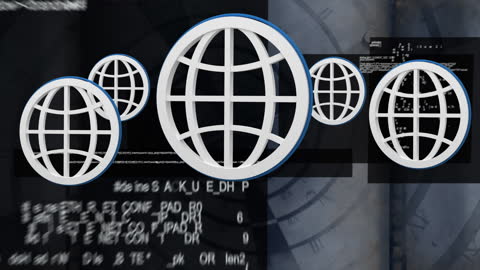 Global Network Technology Interface with Digital Script