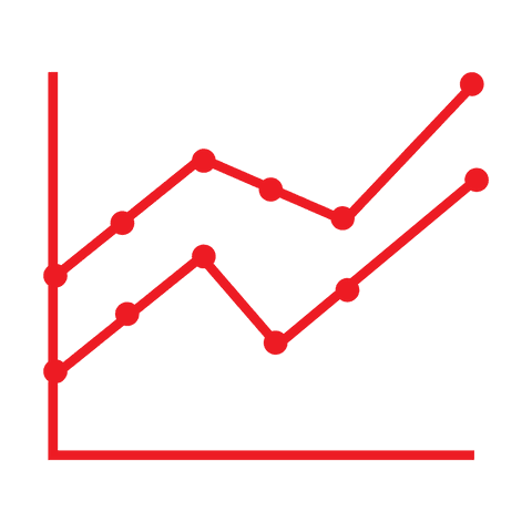 Red Line Graph on Transparent Background Depicting Data Trend - Download Free Stock Videos Pikwizard.com