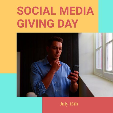 contemplating social media giving day communications - Download Free Stock Templates Pikwizard.com