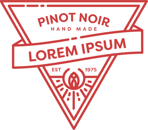 Elegant Red Wine Label with Geometric Design on Transparent Background - Download Free Stock Videos Pikwizard.com