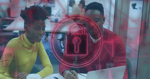 Digital Security Collaboration in Modern Office Environment - Download Free Stock Images Pikwizard.com