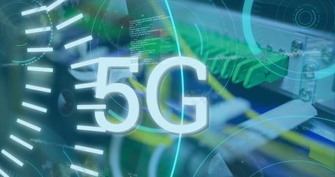 Futuristic 5G Network Technology and Server Connectivity - Download Free Stock Images Pikwizard.com