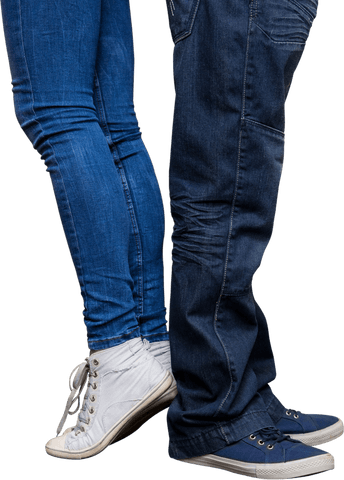 transparent students back-to-back in blue jeans and sneakers - Download Free Stock Videos Pikwizard.com