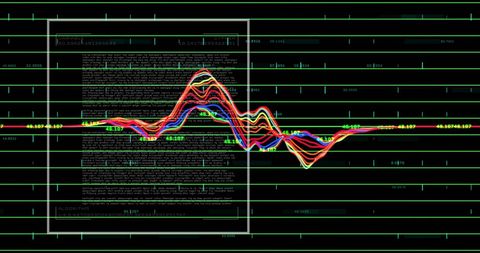 Advanced data processing visualization with digital interface
