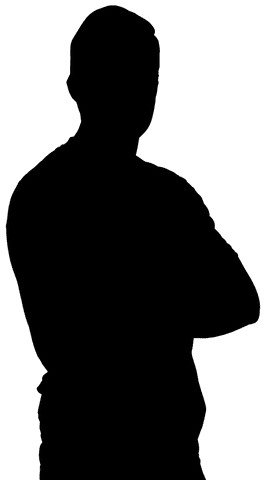 confident man's silhouette with crossed arms on transparent background - Download Free Stock Videos Pikwizard.com