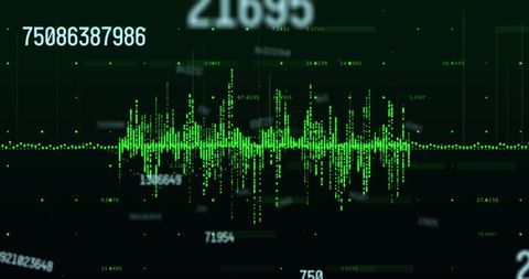 Dynamic Financial Data Processing in Green Sphere - Download Free Stock Images Pikwizard.com